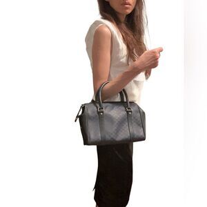 Gucci Boston small blue Gg tote